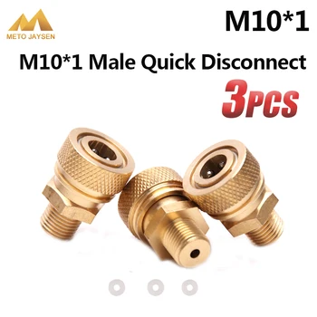 

PCP Airforce Paintball M10x1 Male Quick Disconnect Copper 8mm Air Refilling Coupling Connector Socket 3pcs/set