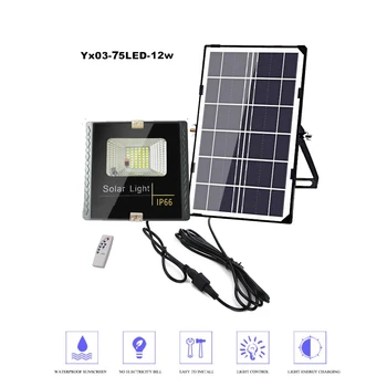 

solar light lamp floodlight led outdoor LED garden Street With Controller Color Adjustable Wall Detector for Barn Porch Lamp in