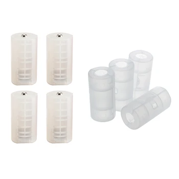 

8PCS Battery Adapter Case Mignon AA to Baby C Durable 2AA to D Size Battery Cell Converter Adapter Adaptor Holder Case