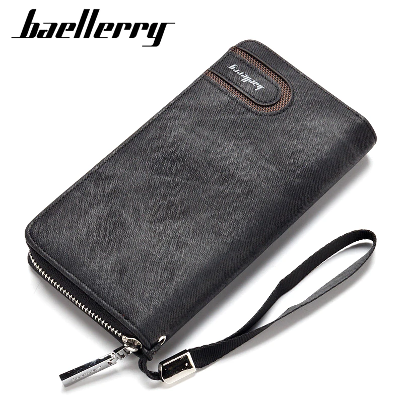 

Длинные Стильные Классические мужские кошельки, мужской кошелек, мужской кошелек на молнии, Большой Вместительный брендовый роскошный большой клатч для мужчин