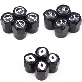 

Car Black Metal Wheel Tire Valve Caps Stem case for Opel Lada Honda Renault Hyundai Peugeot Chevrolet Audi Bmw car accessories
