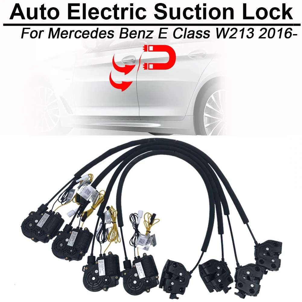 CARBAR Smart Auto Electric Suction Door Lock for Mercedes Benz E Class W213 2016- Soft Close Super Silence Car Vehicle | Автомобили и