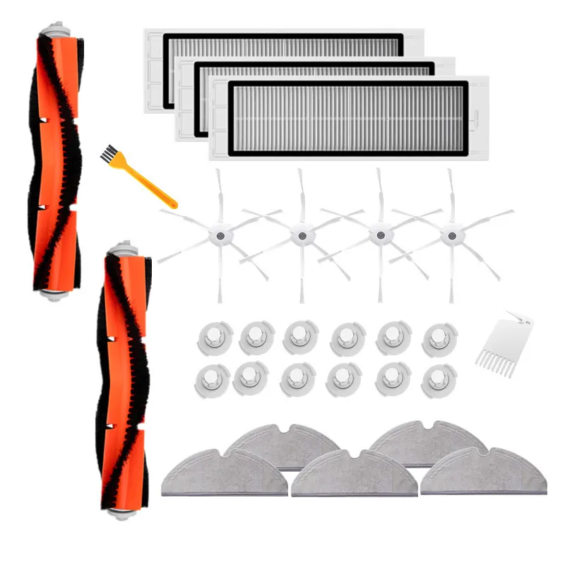

Filter Cleaner For XiaoMi Roborock Robot S50 S51 Vacuum Cleaner Parts Kit Mop Cloth HEPA Filter Side Brush Roll Brush Clean Tool