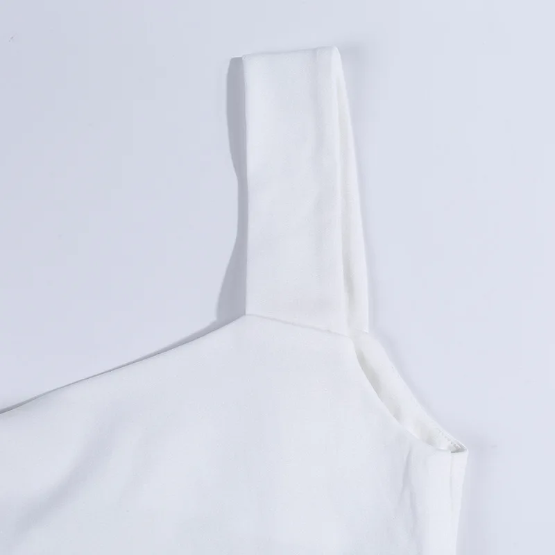 Белый сексуальный ремень Узелок спереди рюшами укороченный Тонкий облегающий однотонный топ на тонких бретельках летние топы женские ремни домашний топ в стиле кэжуал женская одежда