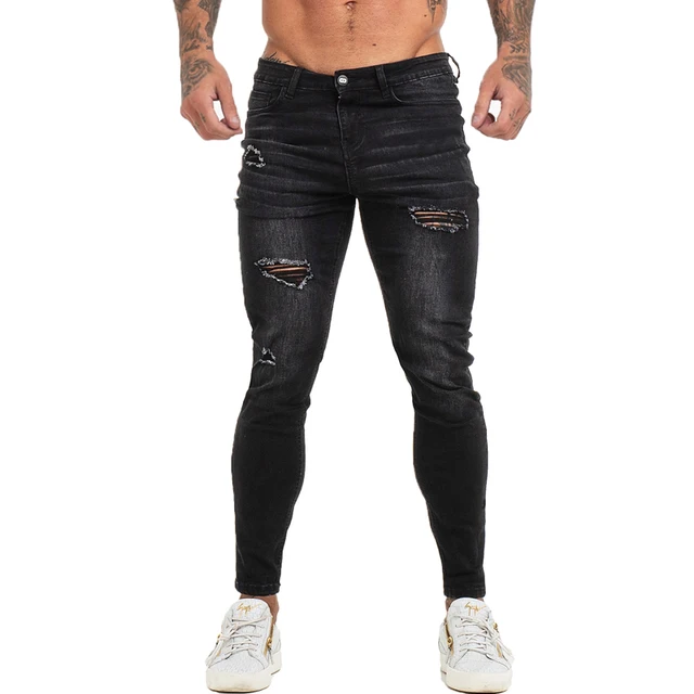 Gingtto Skinny Jeans Men Slim Fit 