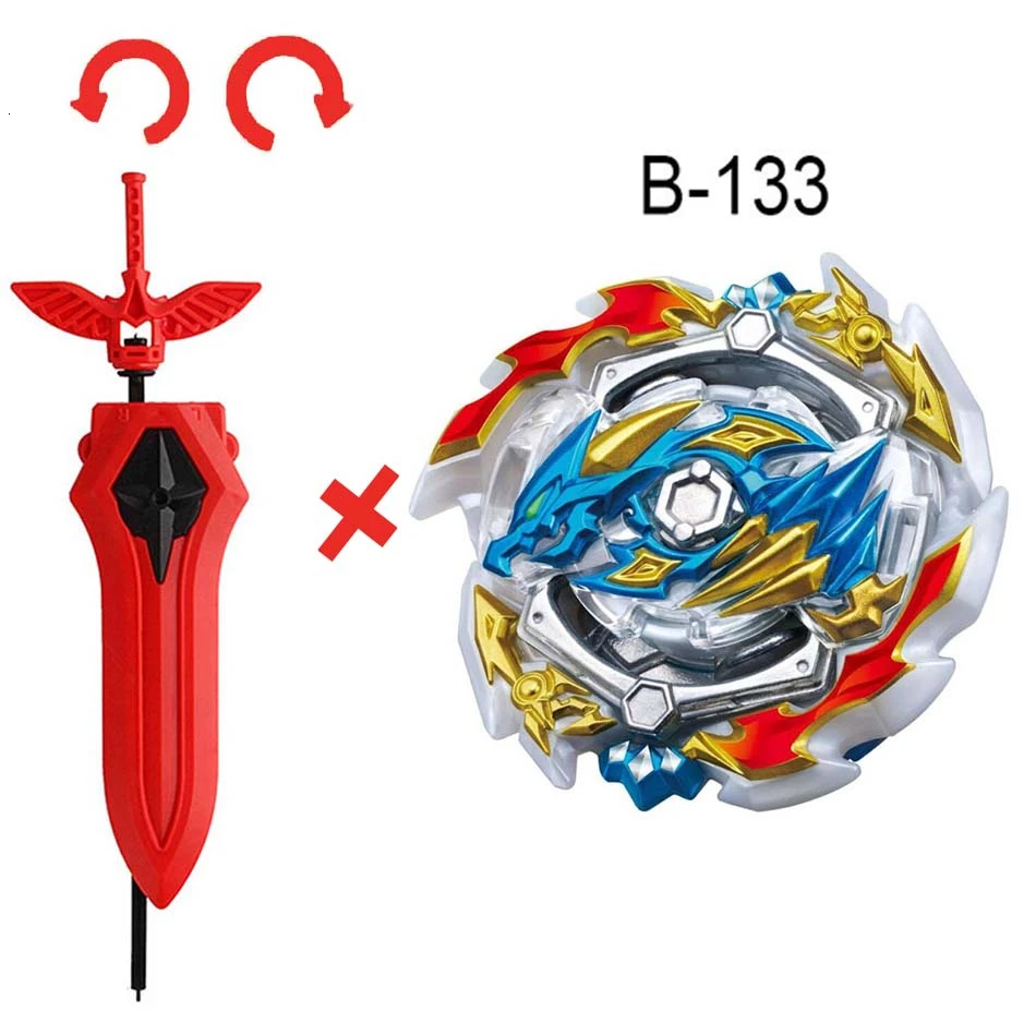 Beyblade Burst с пусковой B-149 B-150 GT Металл Бог волчок Bey Blade лезвия гироскоп для мальчика Дети Лучшие игрушки подарок - Цвет: B-133