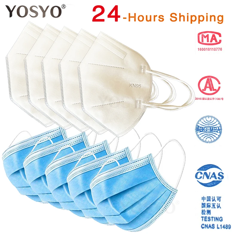 

Face Mask KN95 Anti-Pollution Disposable Face Masks PM2.5 Dust Filter Safety 3 Layer Mask