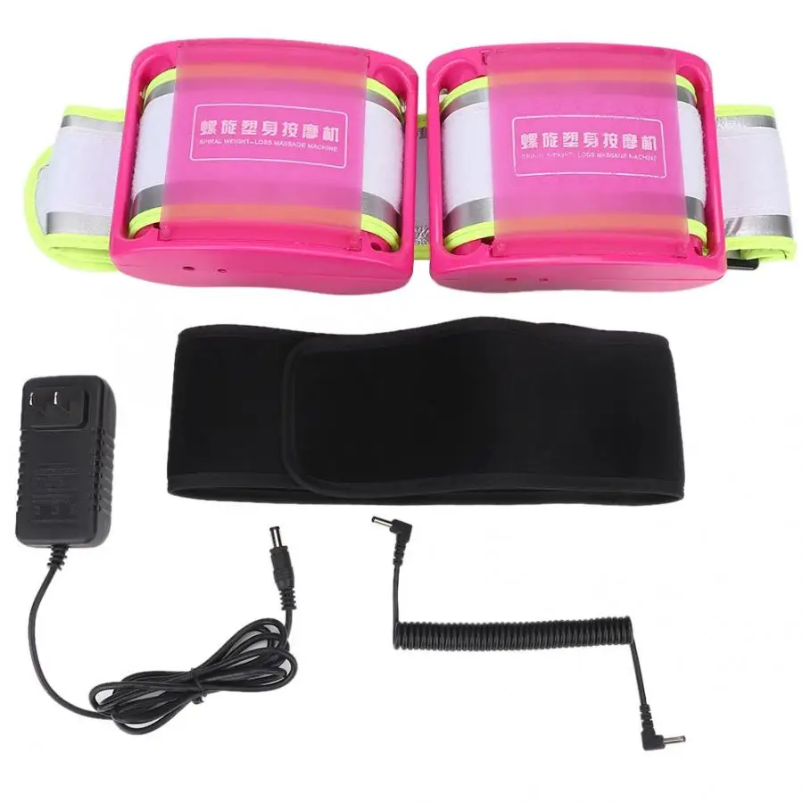 US Plug 100-240V Electric Slimming Belt Weight Loss Rejection Fat Burning Vibration Fitness Massager Belt Body Shape Health Care