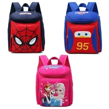 

Disney Spider-Man School Bag Cars Summer Creative Fashion Children Backpack Frozen Elsa Cartoon Student Travle Bag Youth Gift