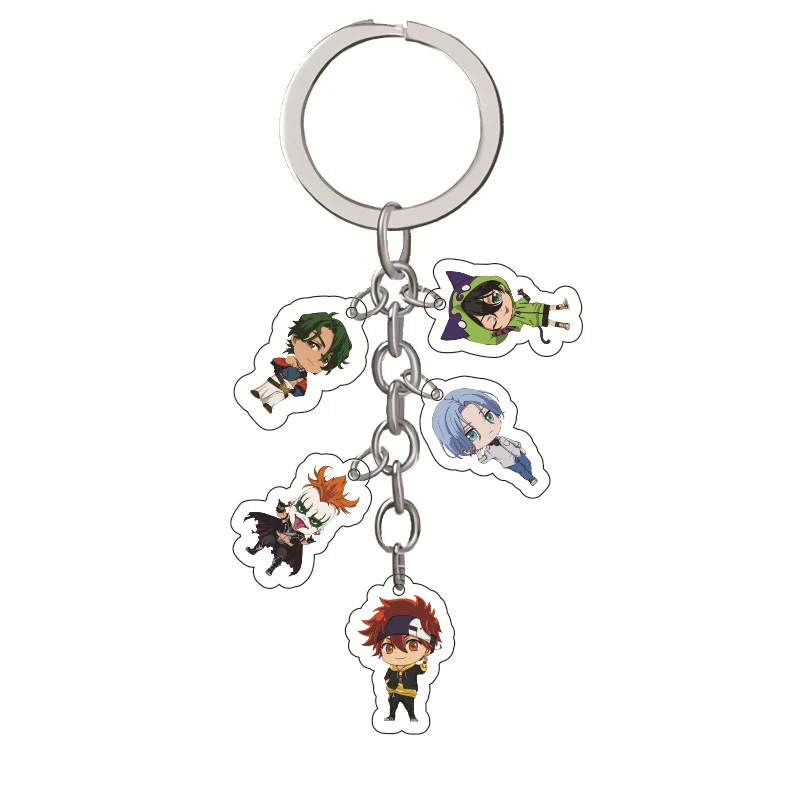 

Anime Acrylic Keychain SK8 The Infinity Two Side Print Car Key Chain Cartoon Figure Holder Best Friend Keyring Gift