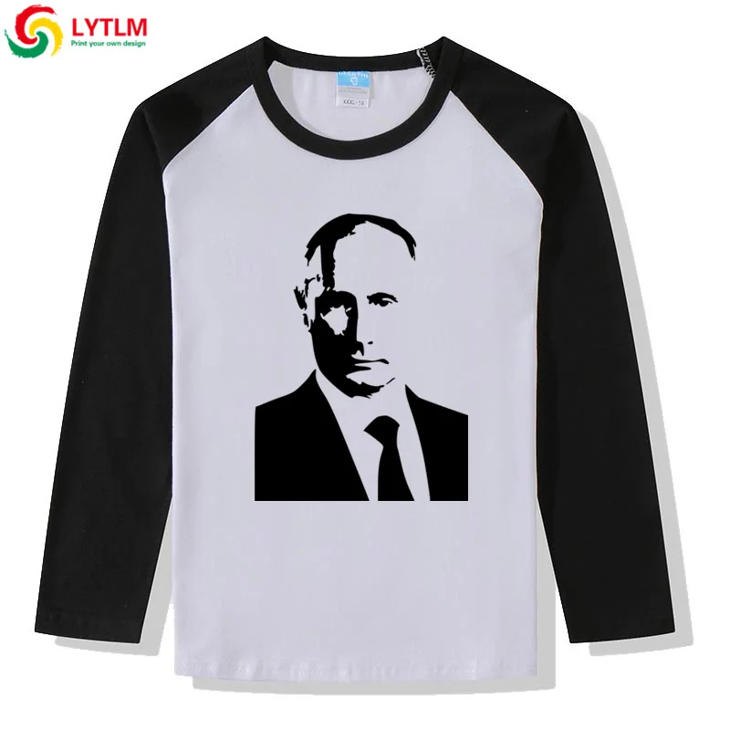 LYTLM Brand T-shirt Baby Vladimir Putin Boys T Shirt Long Sleeve Funny Winter Tops for Kids Roupa Infantil Menina Baby T Shirts - Color: CXCJ LYCRA Black
