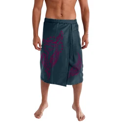 Print On Demand Top Quality Refined Clothes ie faitaga Red Teal Fashion Polynesian Island Wear Free Shipping