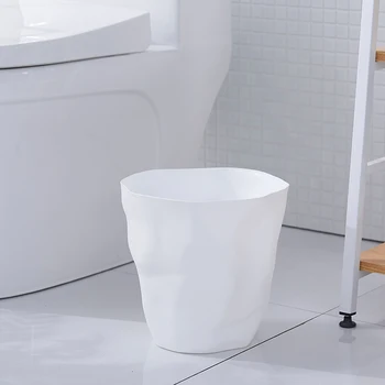 

Creative irregular folds Rubbish barrel Desktop Mini Ashbin Dustbin Trash Can Table Tidy Organizer Stationery Pen Holder Decorat