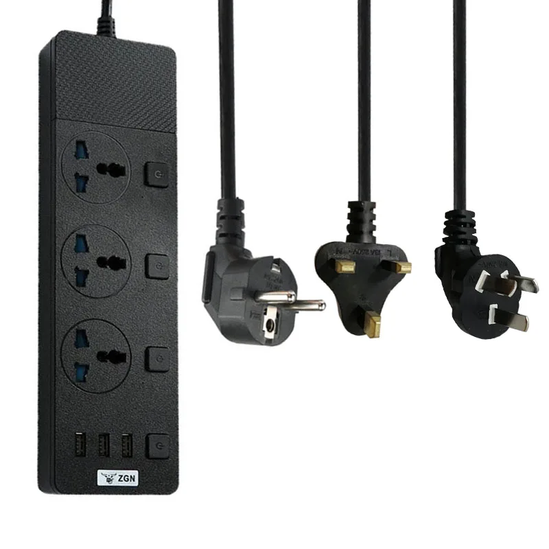 USB силовая лента EU UK US AU универсальная розетка многофункциональное зарядное устройство для дома и офиса