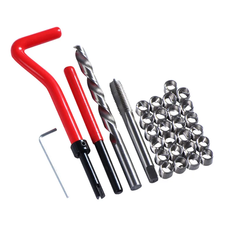 30pcs M5/M6/M8/Thread Repair Tool Kit for Restoring Damaged Threads