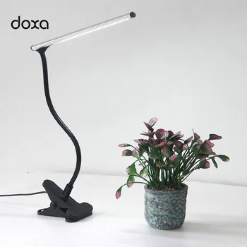 

LED Desk Lamp 3W Gooseneck Eye-protection Long Arm Desktop Lights GY222 Adjustable Dimmable Clamp Clip Light LED Table Lamps