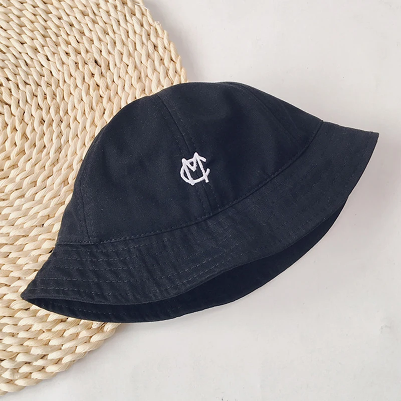 Spring Baby Bucket Hat For Boy Girl Fun Letter Embroidery Fisherman Hats Beach Sun Cap Children Outdoor Kids Panama Caps 2-4Y custom baby accessories Baby Accessories