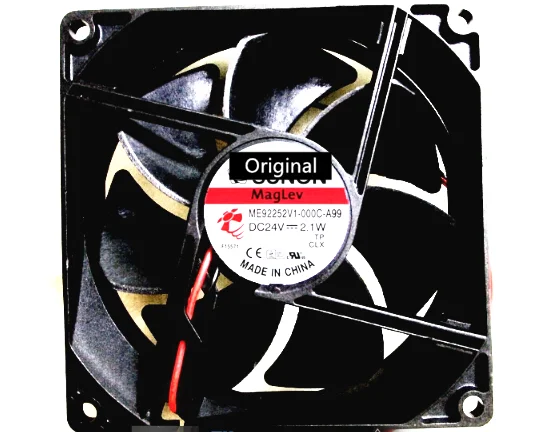 Оригинальный 100% рабочая forSUNON ME92252V1-000C-A99 DC 24V 2 1 W защитного стекла 92x92x25 мм Сервер