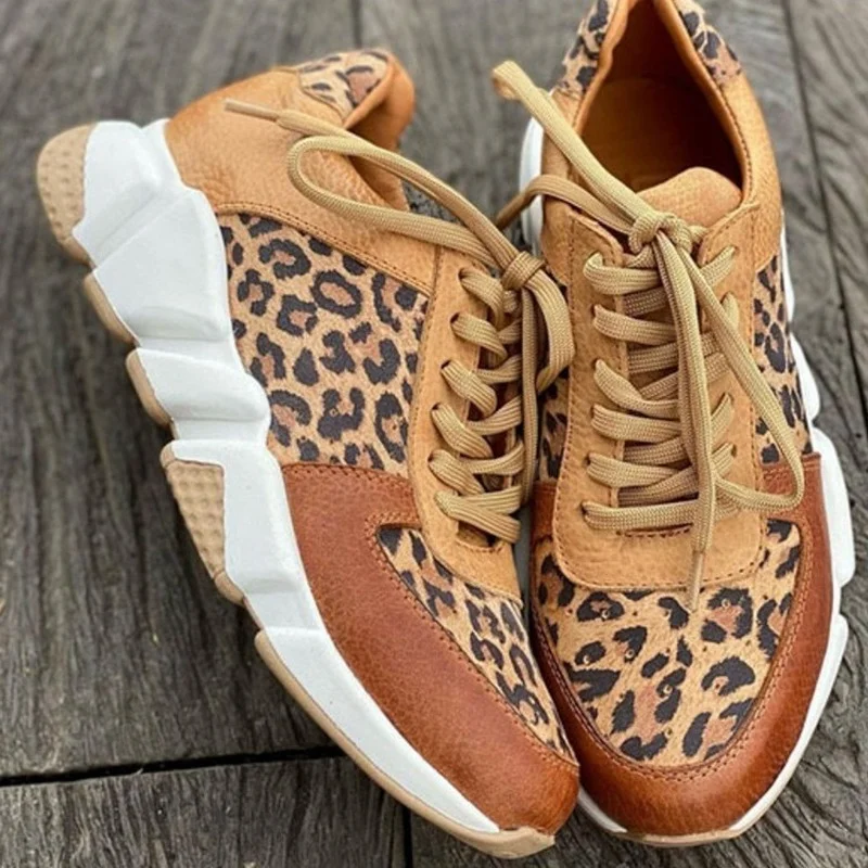 Kudde Vrouwen Schoenen Mode Luipaard Print Sneakers Vrouw Europa 2022  Nieuwe Dikke Bodem Ronde Neus Laag Uitgesneden Casual Lady schoenen Vrouwen  - AliExpress Schoenen