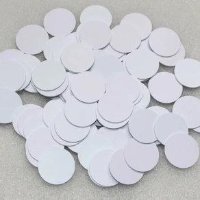 

NFC TAG 215 PVC coin tag diameter 25mm 1000pcs/Lot