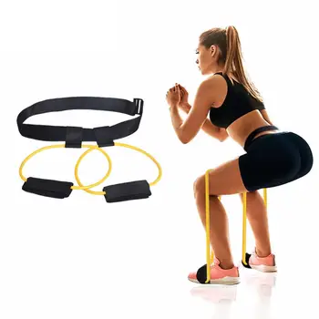 

Resistance Bands Fitness Workout Booty Belt Puller Leg-Pedal Stretcher Hip Training Belt Pedal Pull Rope Gym Exercise Equipment