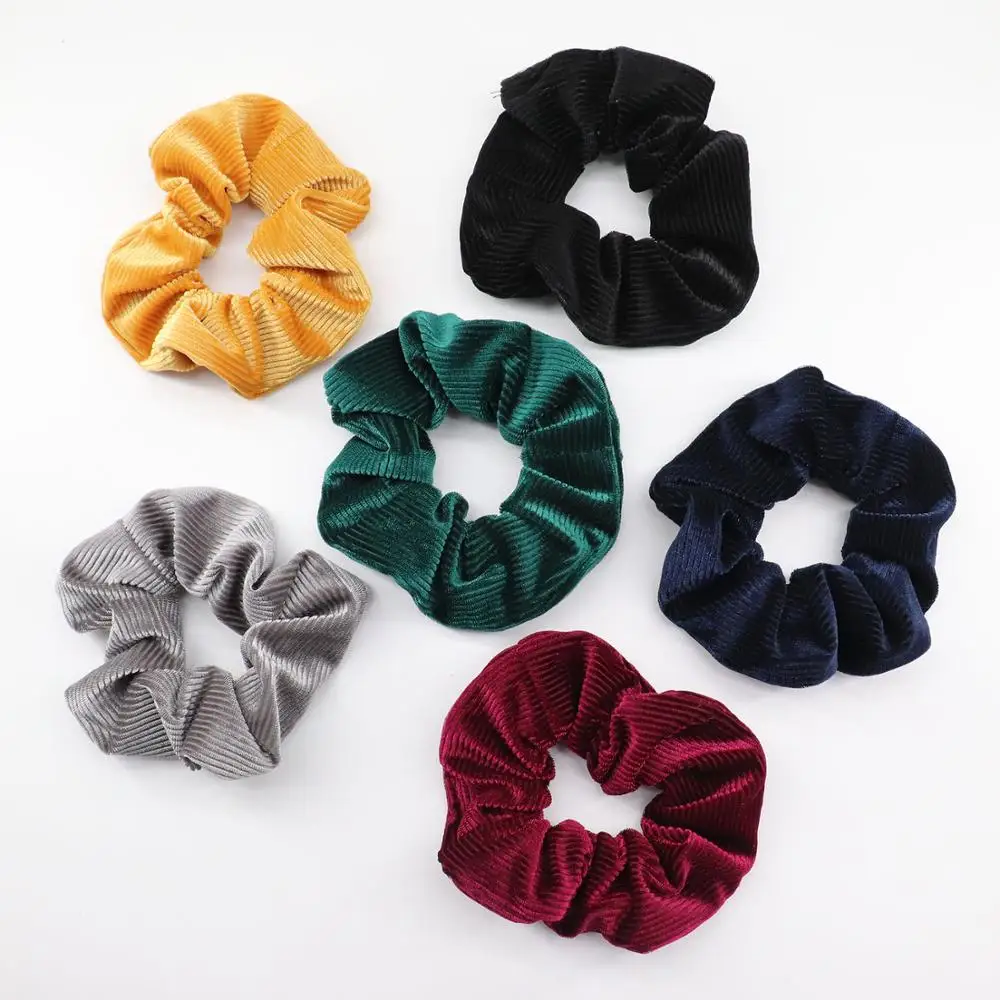 

Large Velvet Scrunchie Colorful Ponytail Holder Set Top Knot Scrunchy Messy Bun Hair Accessory Christmas Velvet Ribbed Scruchies