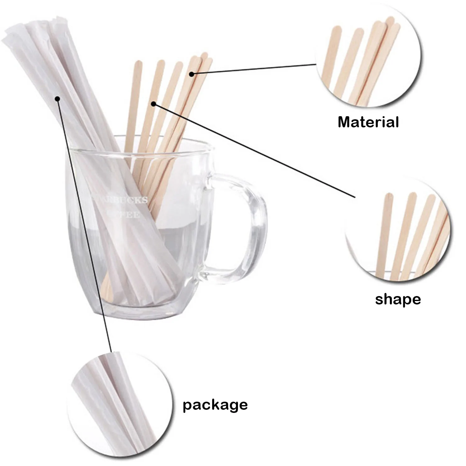 Behogar 100PCS 14cm Wooden Coffee Tea Ice Cream Popsicle Lolly Sticks  Beverage Stir Stirrers DIY Hand Making Crafts Sticks Tools - AliExpress