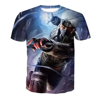 

Anime Naruto kakashi tshirt Men Women 3D t-shirt naruto cosplay Sweatshirts naruto kakashi action figure tee shirts Men Tops Tee