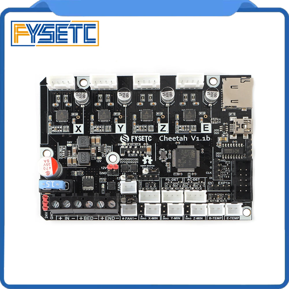 Cheetah v1.1b 32 бита доска TMC2209 UART Бесшумная доска Marlin 2,0 SKR mini E3 TMC2208 для Creality CR10 Ender-3 Ender 3 Pro Ender 5