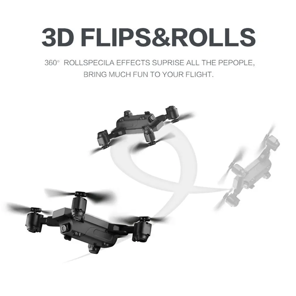 SMRC S20 Складная 6-axis FPV беспилотный Радиоуправляемый летательный аппарат-Квадрокоптер на дистанционном управлении с gps 360 сальто Широкий формат Камера 1080P высота над уровнем моря