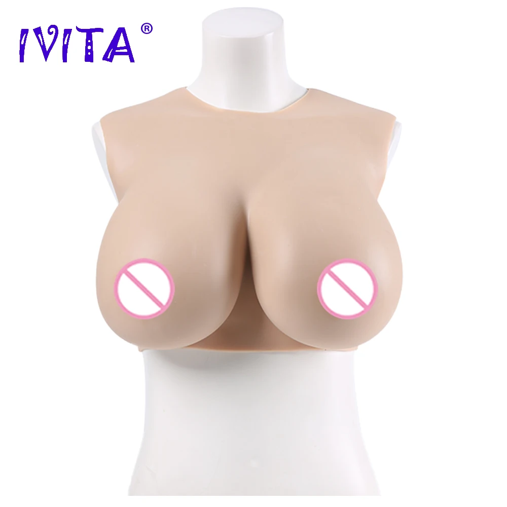 Искусственные Силиконовые груди IVITA 100% искусственные H-образные чашки для