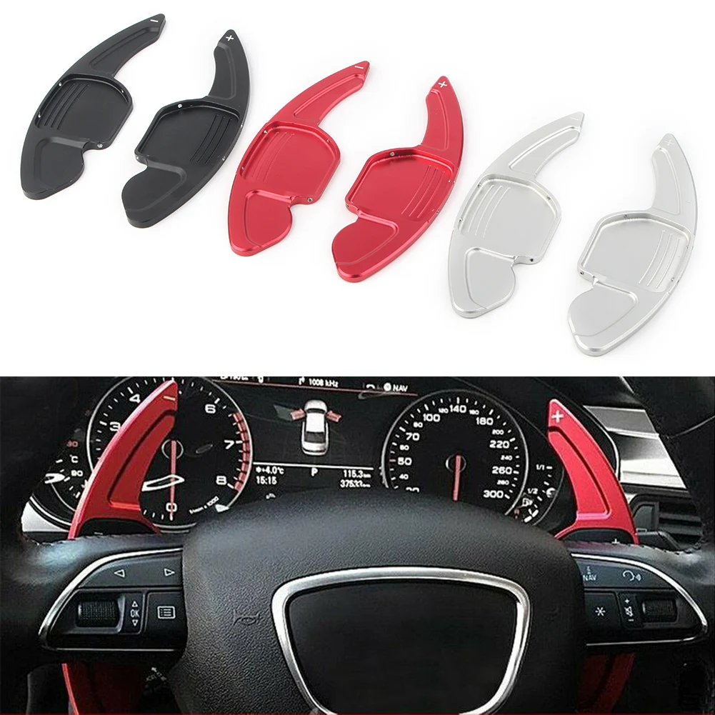 Stylin del volante del coche de cambio paleta Kit palanca para Audi A3 A4L A5 A6L A7 A8 S5 S6 S7 S8 RS3 RS6 R8 Q3 Q5 Q7 TT TTS