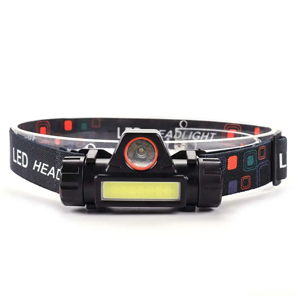 Miner'S Lamp Black Outdoors ABS Night Fishing Fishing Lights Headlamp Lighting LED Motion 200m Riding Flashlight Light Head Lamp