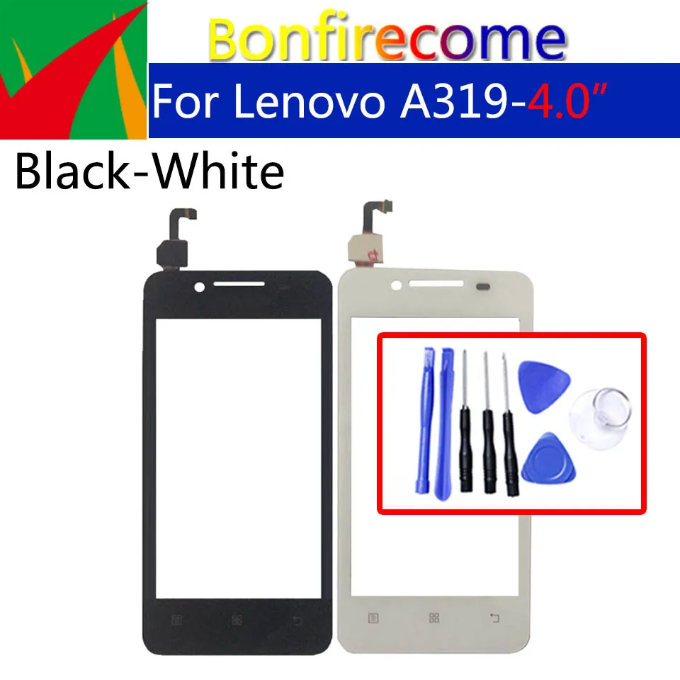 For Lenovo A319 A319i A 319 Touch Screen Digitizer LCD Display Front Glass Panel Sensor Replacement 4.0&quot | Мобильные телефоны и