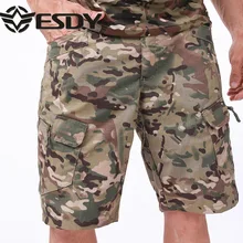 Свободные шорты Карго Для Скалолазания на открытом воздухе, армейские тактические шорты, камуфляжная тренировочная одежда для мужчин, летние спортивные шорты для фитнеса