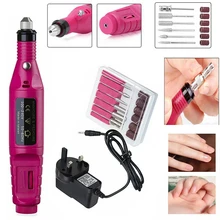 Пилочка для ногтей, набор для сверления, Электрический маникюр, педикюр, акриловый портативный салонный профессиональный электрический пилочка для ногтей, сверлильный станок, маникюрный набор