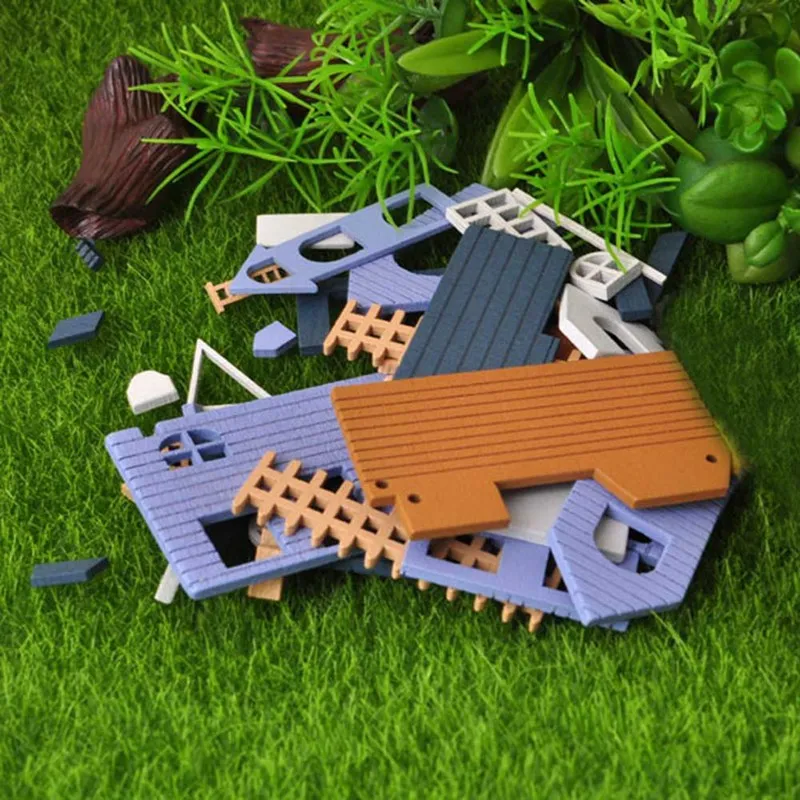 DIY Мини деревянные куклы Сказочный городской домик Миниатюрные аксессуары ремесленные строительные сборные игрушки набор мебели