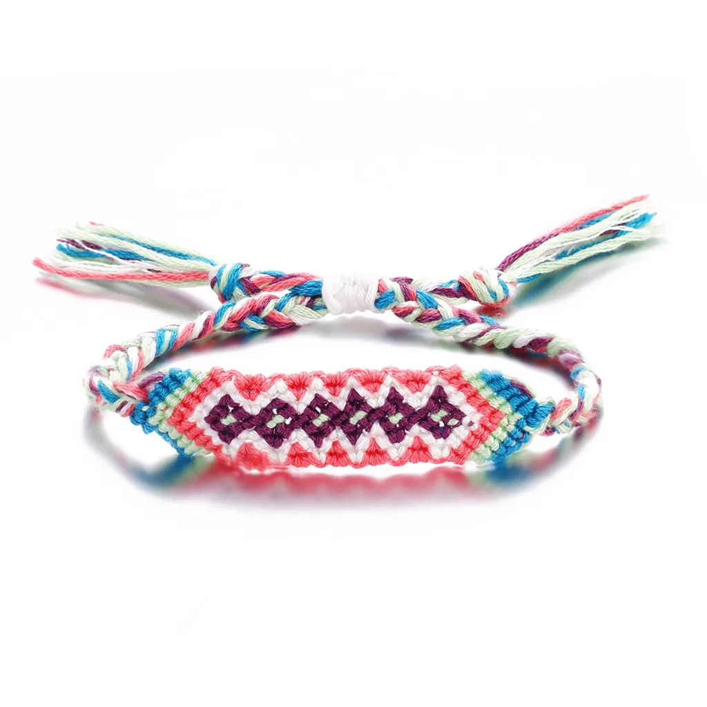 Women Personality Bohemian Handwoven Rope Multicolor Anklets Jewelry Ankle Bracelet accesorios mujer Anklet boho leg gifts