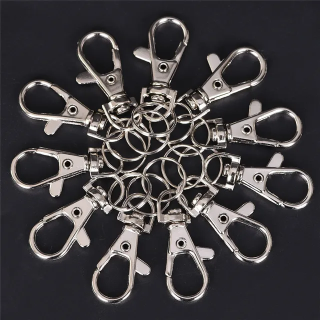 Lobster Clasp Key Hook Chain Swivel  Keychain Ring Split Chain - 10pcs/lot Key  Chain - Aliexpress