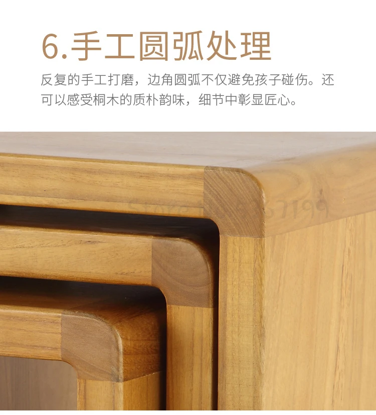 Folk Art Japanese Home Creative Solid Wood Small Stool Coffee Table Round Stool Change Shoe Bench Children Bench Chair