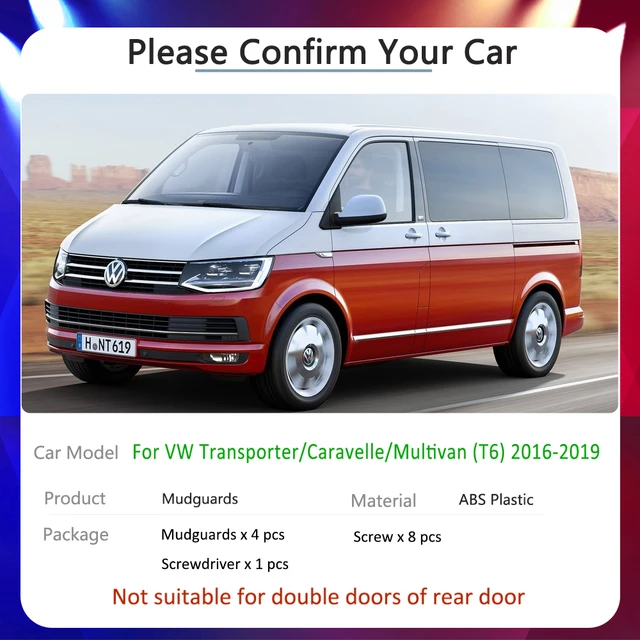 4 PCS Auto Schmutzfänger für Volkswagen VW Transporter T6 Caravelle Multivan  2016 ~ 2019 Kotflügel Splash Guards Kotflügel Auto Zubehör - AliExpress