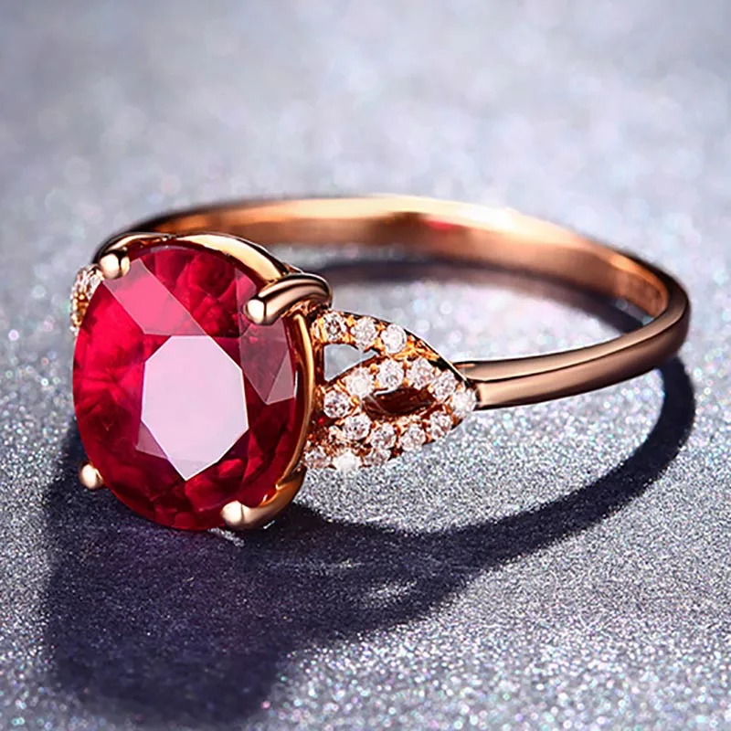 Bague Ringen, серебро 925, созданное Рубином, регулируемые кольца для женщин, обручальное кольцо из красного драгоценного камня, ювелирные изделия, подарок