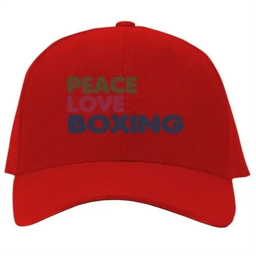 Бейсболка с принтом PEACE, LOVE AND Boxing