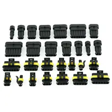 240 stücke 1-6 Pin Auto Wasserdichte Elektrische Terminal Draht Stecker Sicherung Mit Box(China)