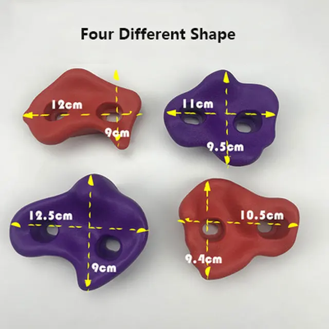 10/15 Pcs Plastic Kids Rock Climbing Wood Wall Stones Hand Feet Holds Grip Kits Games for Children Climbing Equipment Child Game 6