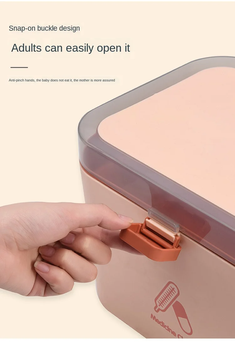 Home Care Medicine Box Portable Large First Aid Medicine Box Travel Plastic Medicine Box Multi-layer Medicine Storage Box