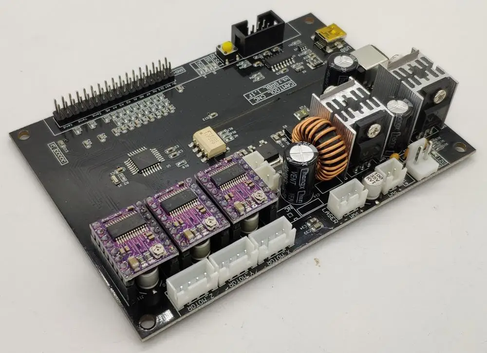 GRBL 1 USB порт 300 Вт ЧПУ гравировальный станок управления 3 оси лазерная гравировка