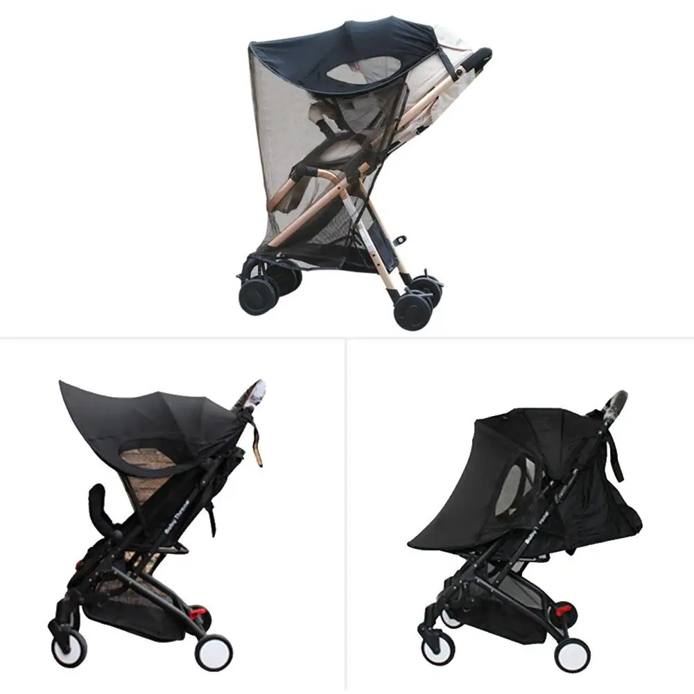 Baby Universal Anti-UV InsectMosquitoRepellent Baby Stroller MosquitoNet Baby Stroller Crip Netting Sunshade Canopy Cover baby stroller accessories diy	