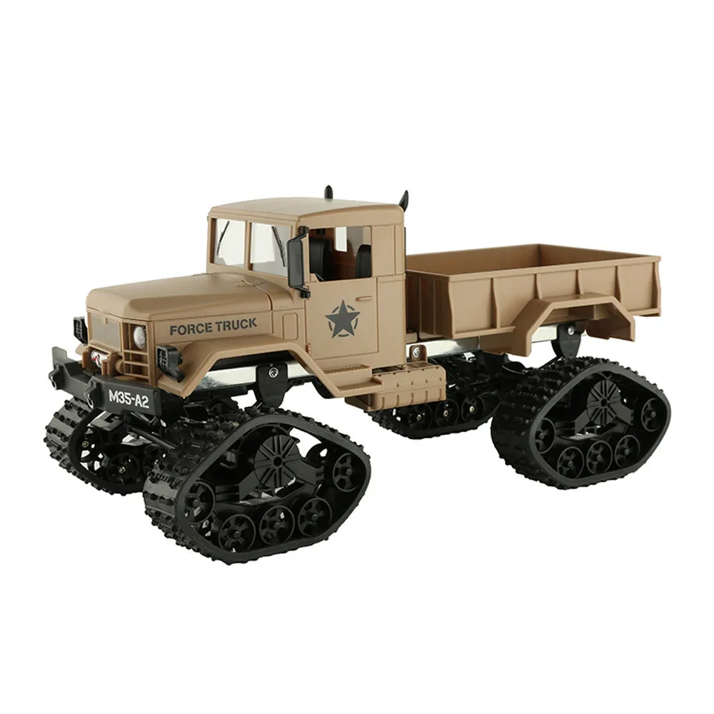 RC военный грузовик 1:16 4WD гусеничные колеса гусеничный внедорожник RC автомобиль RTR игрушка