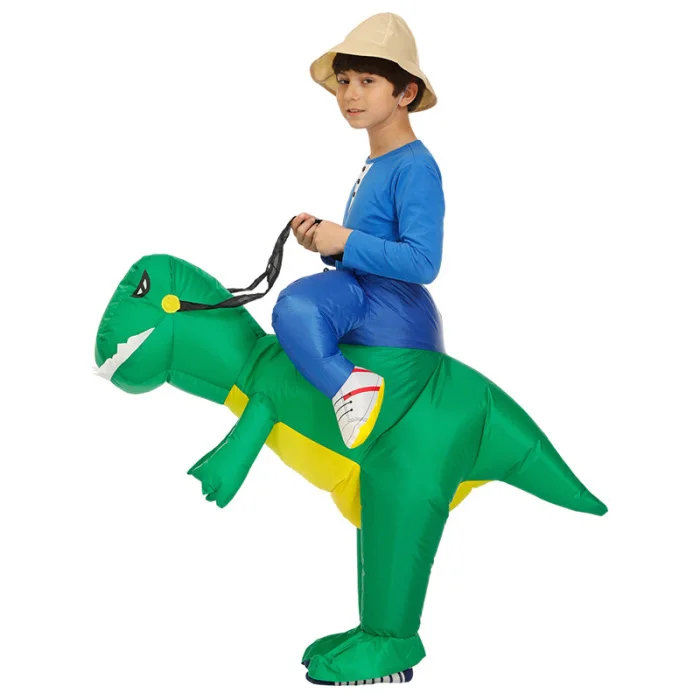 Надувной костюм динозавра, надувной костюм для косплея, реквизит для Хэллоуина, вечерние, для взрослых/детей, надувной костюм динозавра из мультфильма TP